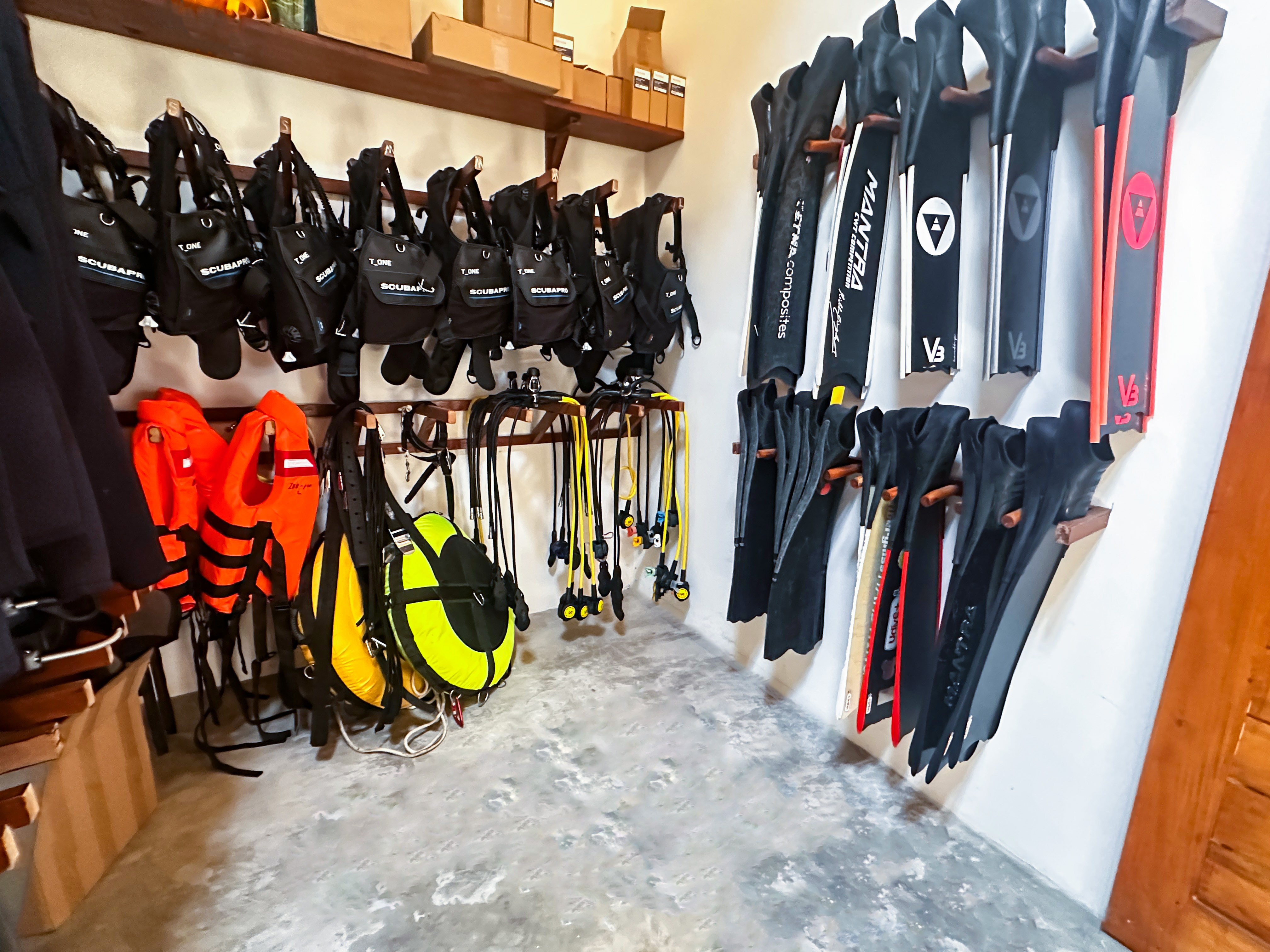 Dive Centre — BCDs, Fins & Safety Equipment