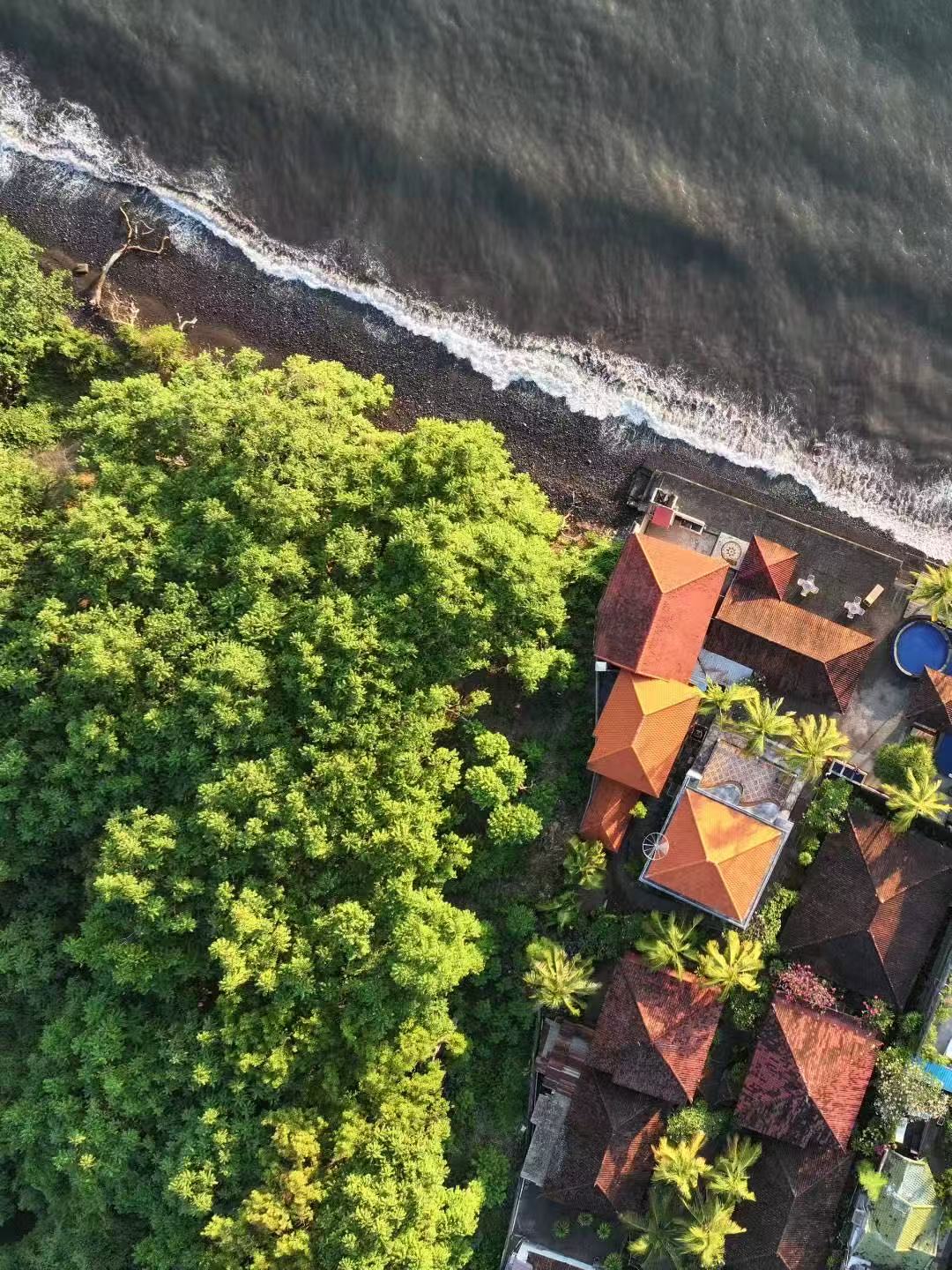 Aerial — Beachfront Property